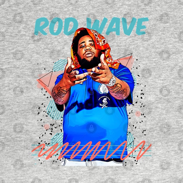 Retro Vintage Rod Wave Fan Art Design by Nandin Putri